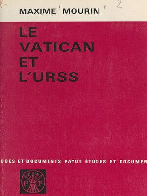 cover image of Le Vatican et l'U.R.S.S.
